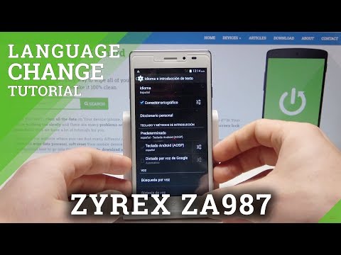 How to Update Language in ZYREX ZA987 - Change Default Language