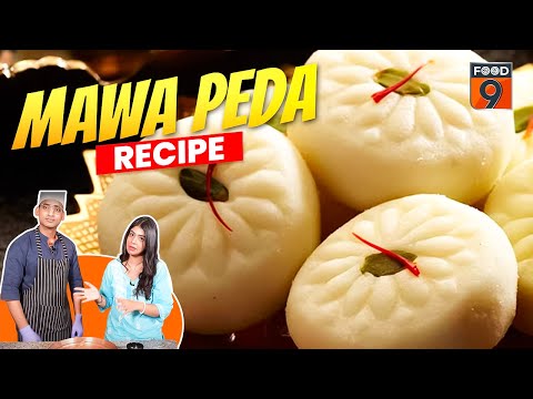 Mawa Peda Recipe - How to make mithai at home | Diwali Mithai Sweets #food9 #mithai 😍😋👌