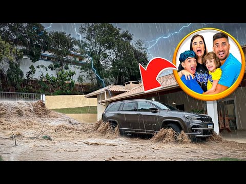 A LOT OF MUD INVADED OUR HOUSE DURING A STORM