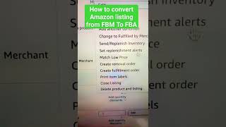 How to convert FBM listing to FBA on Amazon.#amazon #amazonfba #otpproblem #amazonfba #abis