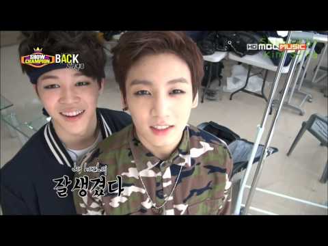 131109 BTS Show Champion Backstage CZ SUB