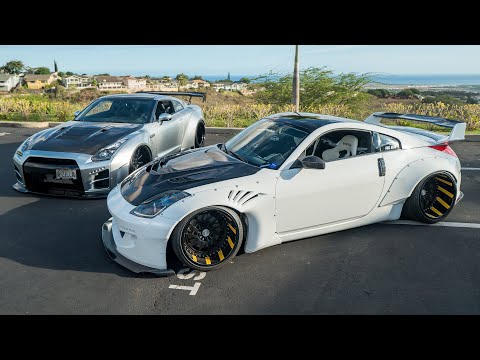 ROCKET BUNNY NISSAN 350z Meets WIDEBODY NISSAN GTR R35!