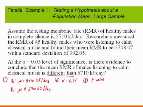 hypothesis test mean statcrunch
