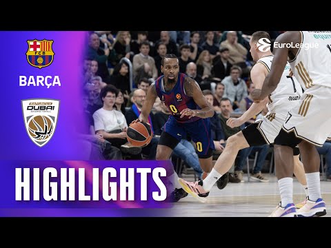 Decided by a GAME WINNER | Barcelona - Dubai | R23 BASKETBALL HIGHLIGHTS 2025-26