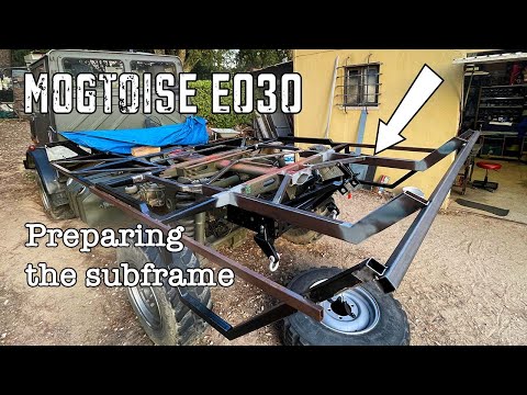 Unimog Camper E030 - Preparing the subframe