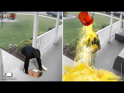 When Package Thieves Get Caught by Booby Traps!