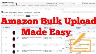 How to bulk upload products in Amazon using the excel template