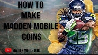 HOW TO MAKE COINS IN MADDEN MOBILE:- Beginner