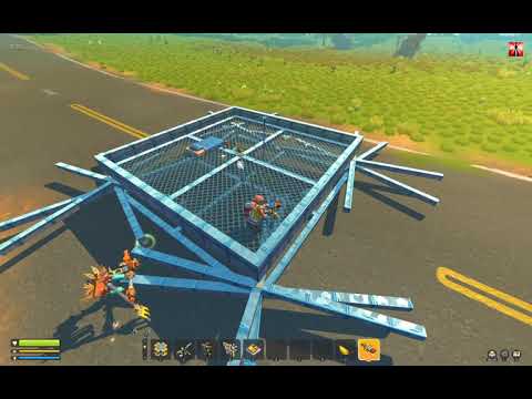 Scrap Mechanic Survival | Build&Test - RotationCrusher Defense Test