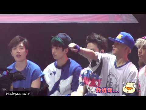 150811 NetEase Music Battle - GOT7 Reaction to 4Minute "Crazy" (Junior Focus)