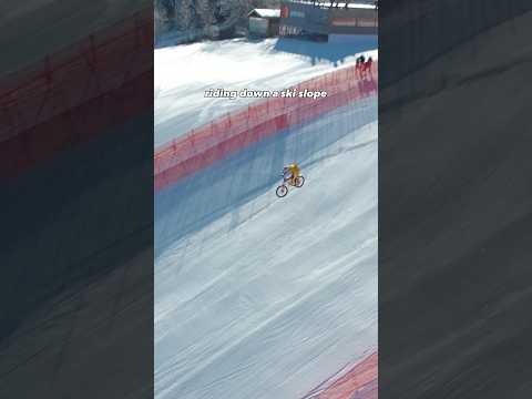 Ski slope with my bike✅