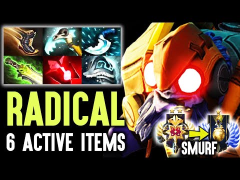 Radical Tinker Smurf Instant Divine From Legend - 6 Active Items Wasn't Still Enough Dota 2
