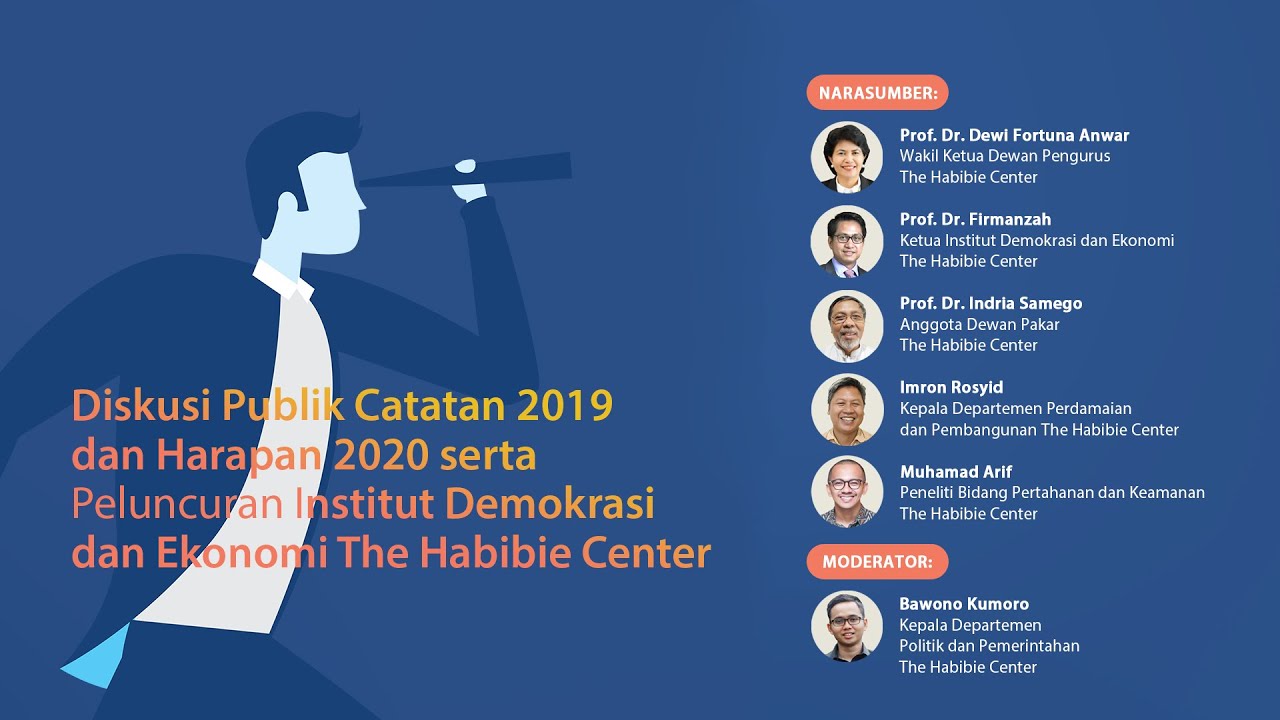 Catatan 2019 dan Harapan 2020 serta Peluncuran Institut Demokrasi dan Ekonomi The Habibie Center