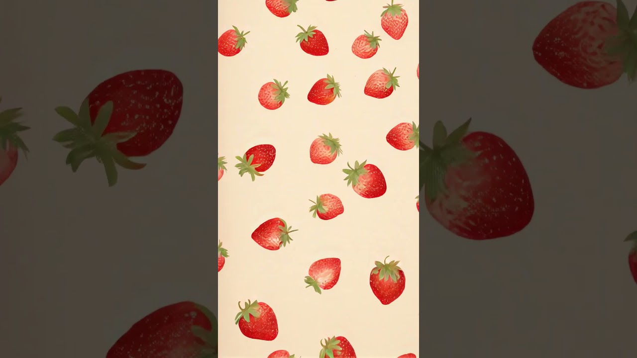 Cute strawberry live wallpaper #livewallpaper #cute #strawberry #kawaii #mobilewallpaper #wallpaper