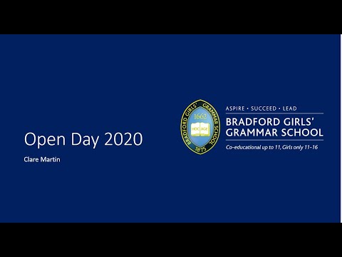 Virtual Open Day Presentation by the Principal, Clare Martin.