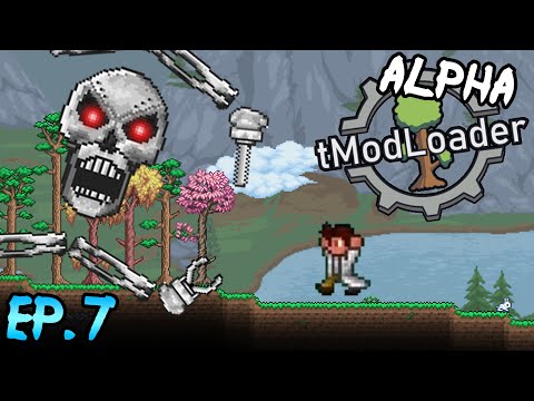 Terraria - ALPHA tModLoader Ep7 || Skeletron PRIME!