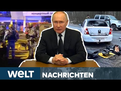 KONZERTHAUS-TERROR: Russland trauert! Putin gibt Ukraine Mitschuld! Verdächtige festgenommen! | WELT