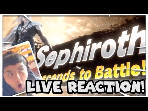 SEPHIROTH IS SMASH ULTIMATE!? ANOTHER FF REP?! | Super Smash Bros Ultimate Sephiroth: Live Reaction