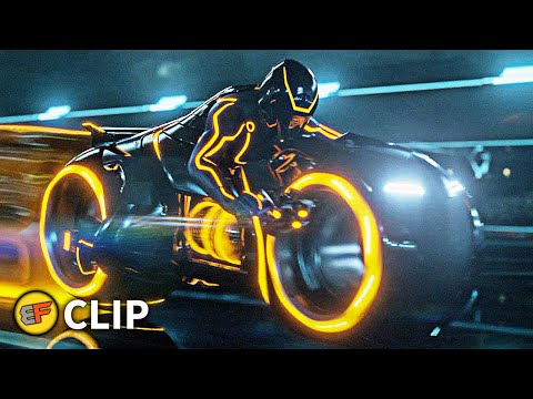 Light Cycle Battle Scene | Tron Legacy (2010) IMAX Movie Clip HD 4K