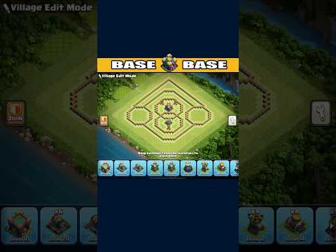 TH14 HYBRID BASE LAYOUT 2025!🌴 (clash of clans) #th14base #th14basebuild