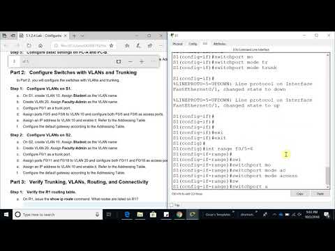 ICND2 - 5.1.2.4 Lab   Configuring Per Interface Inter VLAN Routing - 25