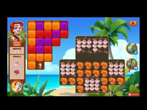 Lost Island Blast Adventure Level 1376 NO BOOSTERS - A S GAMING ✔