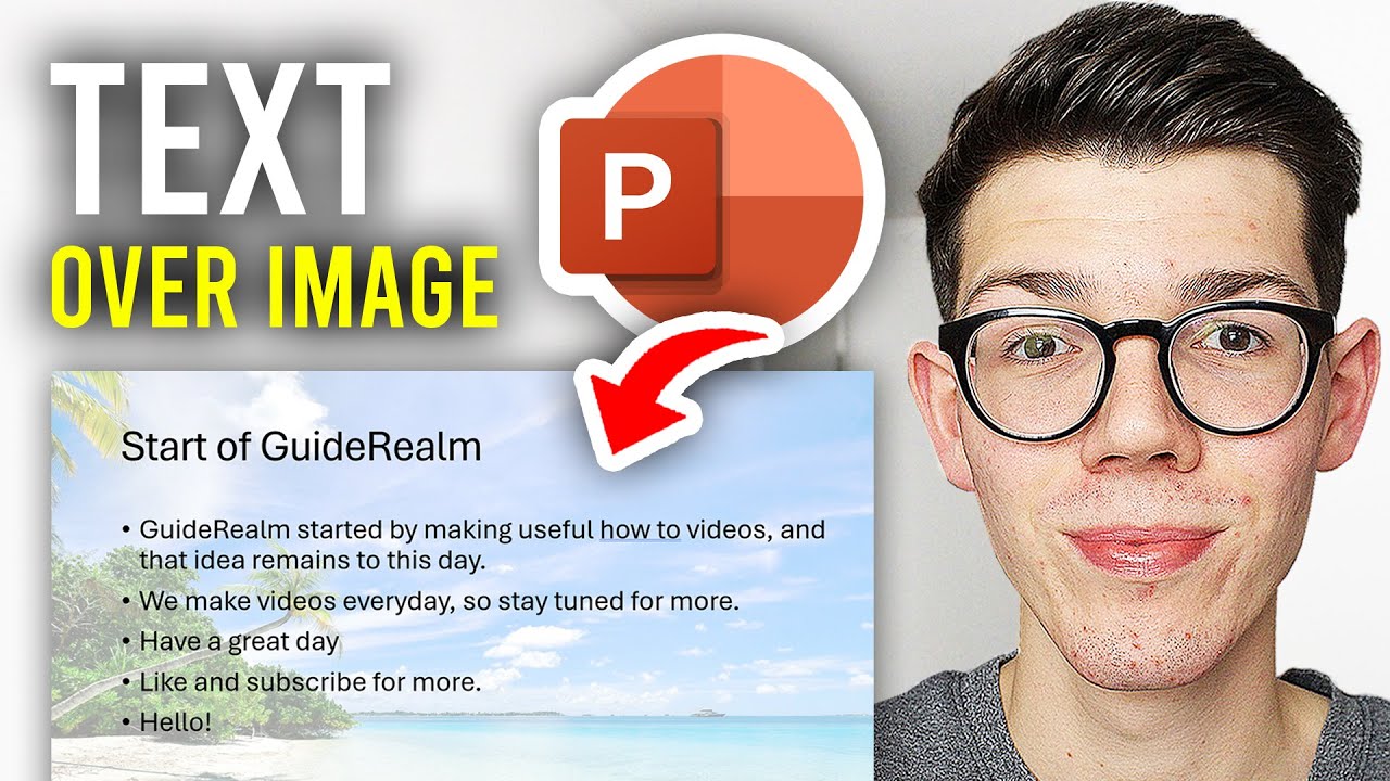 How To Write Text Over Image In PowerPoint - Full Guide