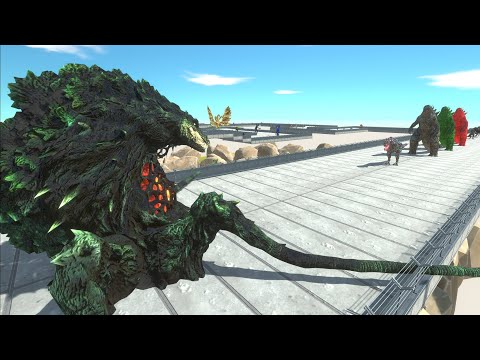 BIOLLANTE VS GHIDORAH  DEATH RUN - Animal Revolt Battle Simulator