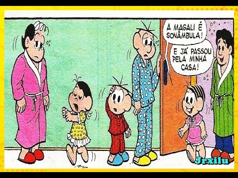 Magali - Visitante noturna | Colou não desgruda - gibis Quadrinhos Turma da Mônica