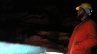 Justin singing amazing grace in a cave in Ireland