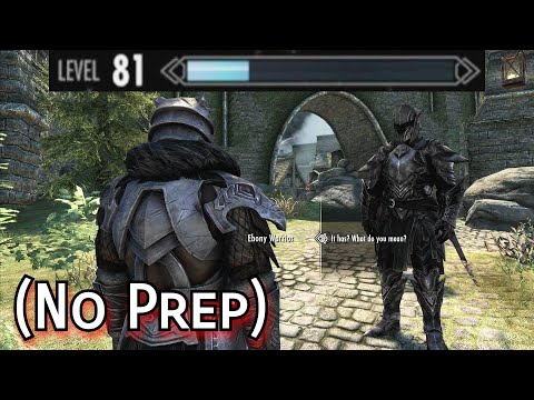 Can I Beat The Ebony Warrior at Level 81 in Legendary Survival Skyrim (No Prep)