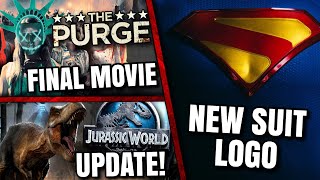 New Superman Suit Symbol, Jurassic World 4 Update, Final Purge Movie & MORE!!