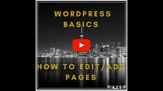WordPress Basics - How to add or edit an existing page
