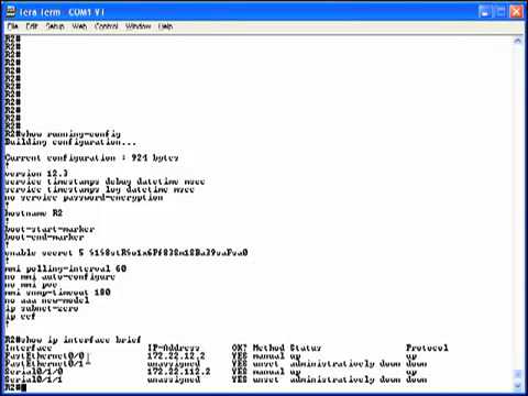 CCNA Lab 8 Static and Connected Routes