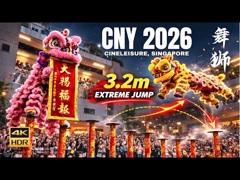 Spectacular Dragon & Lion Dance Performance | Singapore Orchard Cineleisure