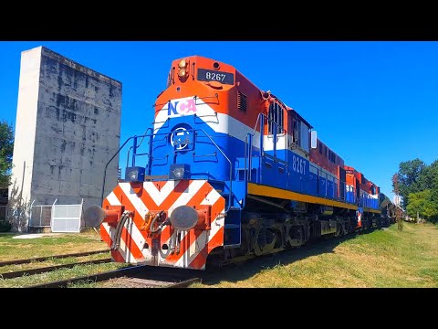 [4K] Variado tren vacio de NCA pasando A LAS CHAPAS por Marcos Juárez rumbo al oeste!!!!!!