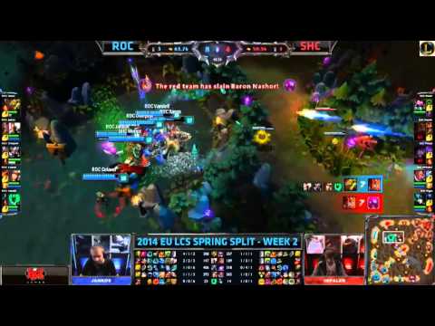 Impaler steals Baron - ROC vs SHC - Week 2 LCS Spring 2014