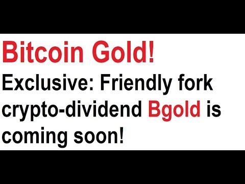 Bitcoin Gold! Exclusive: Friendly fork crypto-dividend Bgold is coming soon! Video