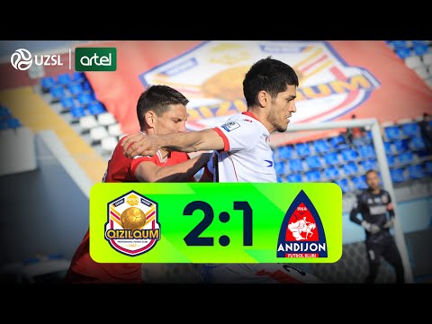 Superliga 28-tur. Qizilqum - Andijon bahsida kiritilgan gollar va xavfli vaziyatlar (Highlights)