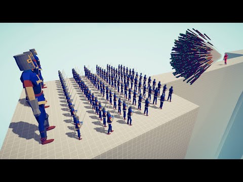 100x SQUIRE + GIANT VS EVERY GOD | Totally Accurate Battle Simulator TABS