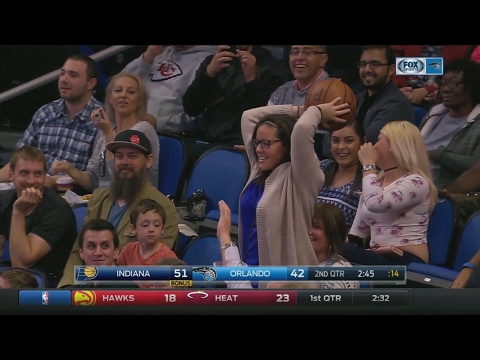 Myles Turner Punts Ball into Stands | Pacers vs Magic | February 1, 2017 | 2016-17 NBA Season