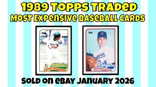 1989 Topps Traded Most Expensive eBay Sales Baseball Cards (January 2026)