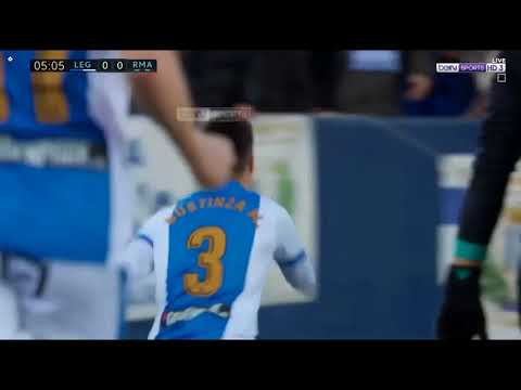 هدف ليغانيس في مرمى ريال مدريد بطريقة غريبة