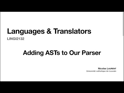 6. Adding ASTs to Our Parser