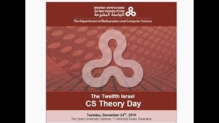 CS Theory Day - The Twelfth Israel (Amnon Ta-Shma ) 24/12/2019
