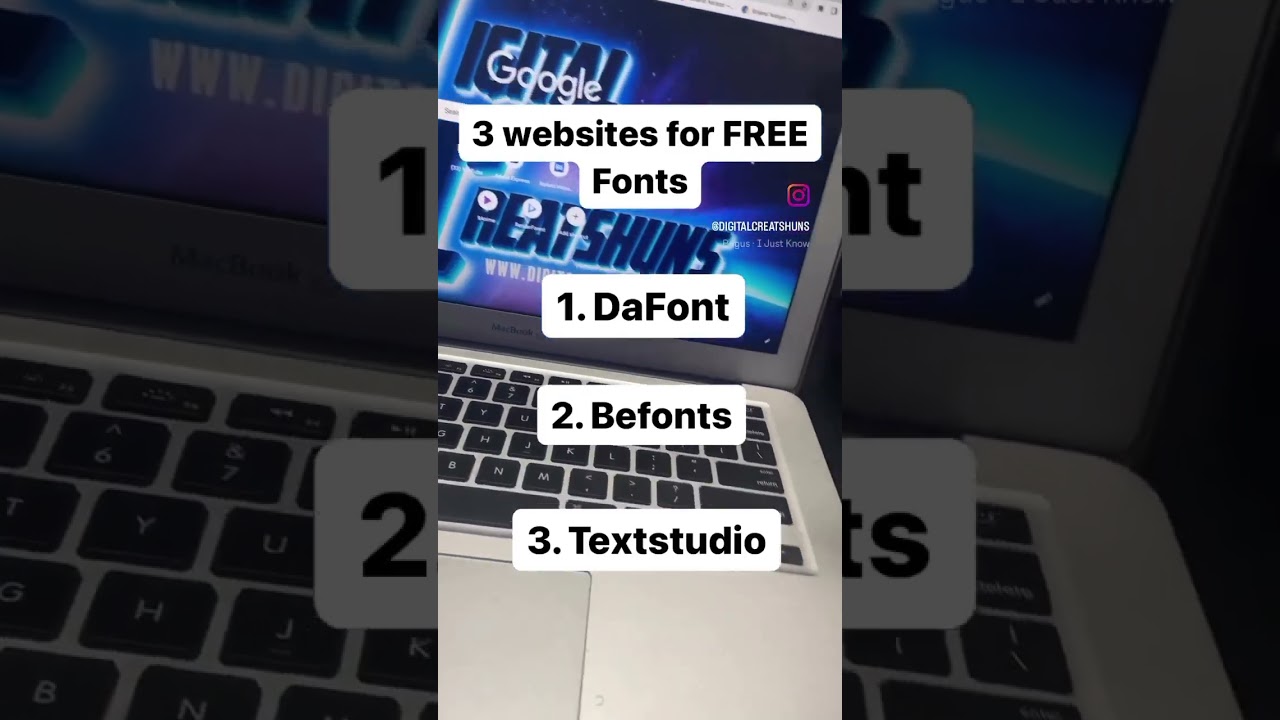NEED FREE FONTS?!? 3 websites for FREE FONTS! #freefonts #fonts #designtips #fonts #graphicdesign