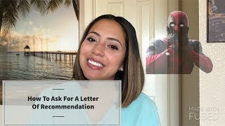 How To Ask For A Letter Of Recommendation