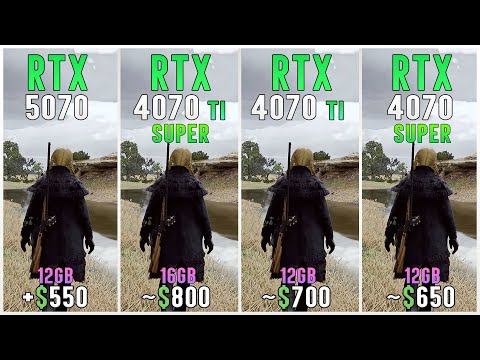 RTX 5070 vs RTX 4070 Ti SUPER vs RTX 4070 Ti vs RTX 4070 SUPER | 4K 1440p 1080p Benchmarks