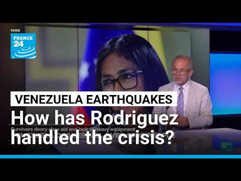 Shock gives way to anger in Venezuela as Rodríguez faces quake response criticism