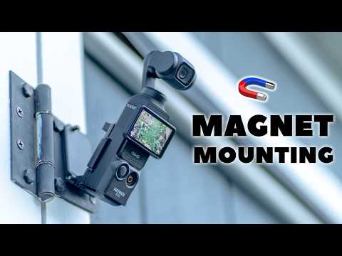 NEEWER Magnetic Mount Accessories Compatible with DJI Osmo 360 / Action 5 Pro / 4/3, Quick Release 160° Tilt Action Camera Adapter Mount with Cold Shoe, 1/4" Thread, AC012 Dark Gray video review thumbnail